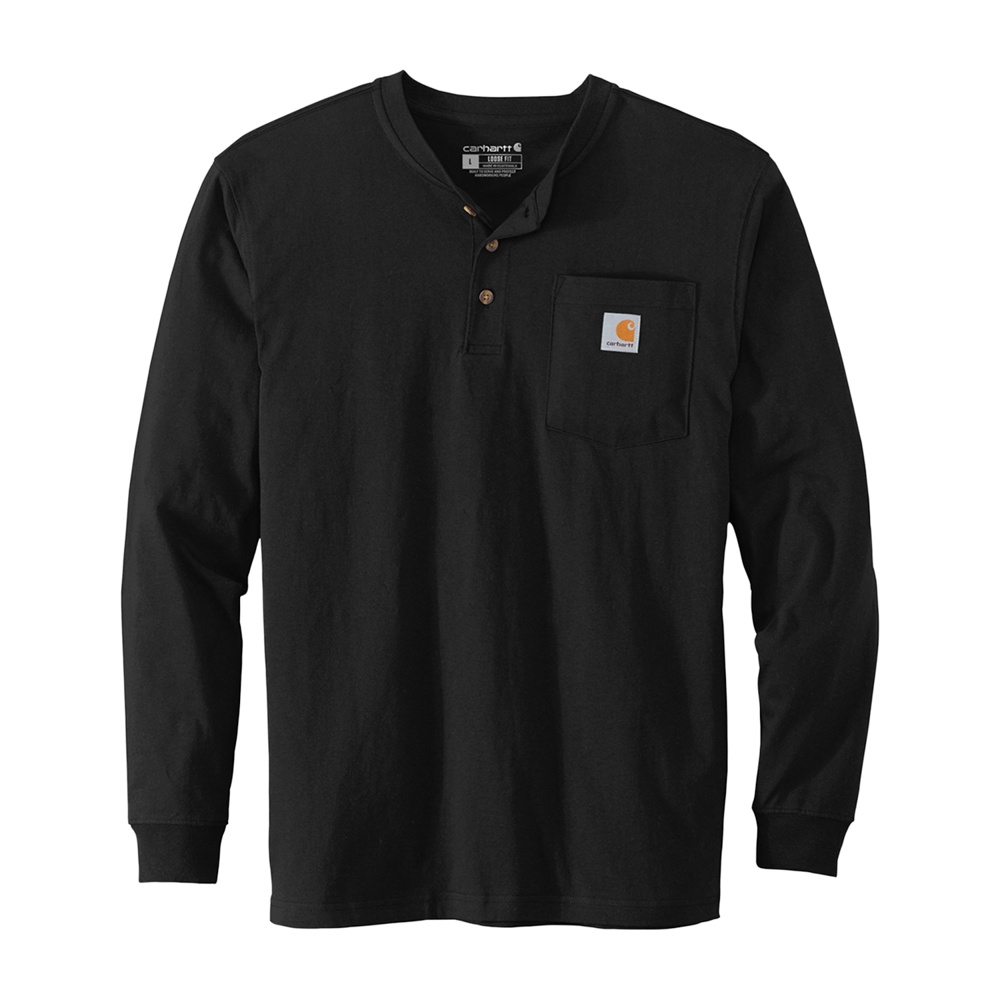 Carhartt Long Sleeve Henley Work T-Shirt