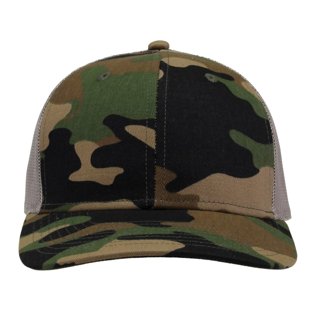 Camo Cotton Twill Trucker Cap