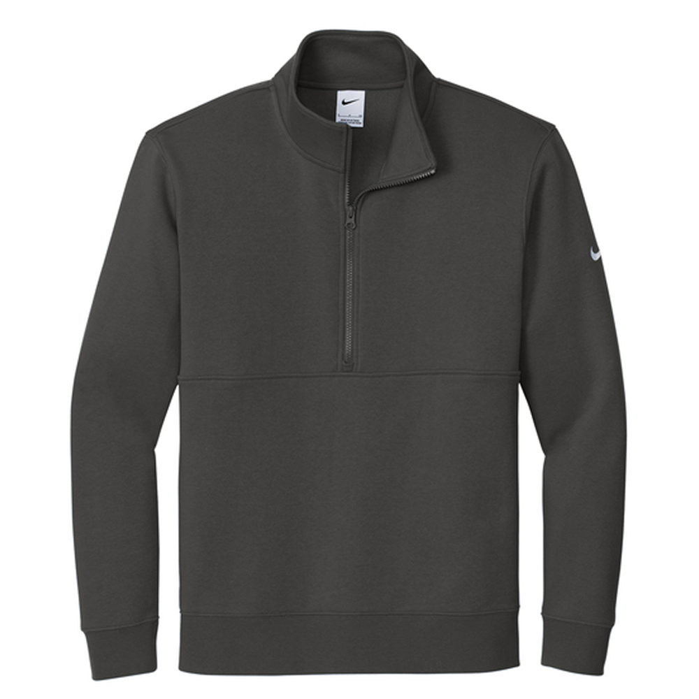 Nike Club Fleece Half-Zip Pullover with Sleeve Swoosh