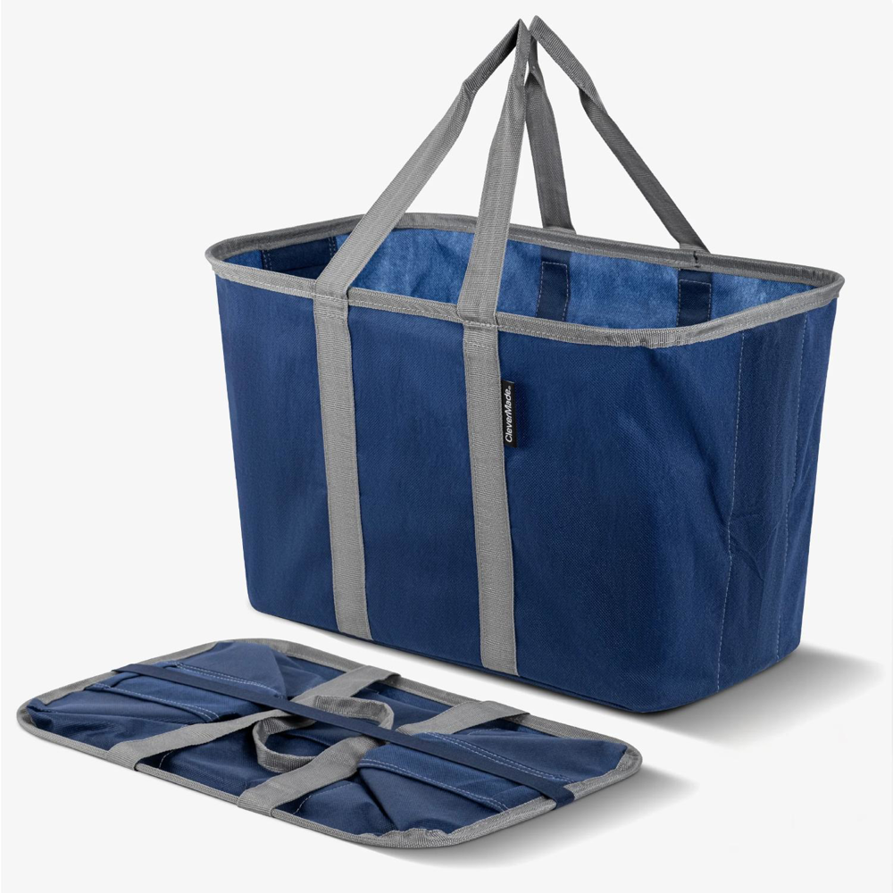 CleverMade® Eco-Friendly Foldaway Structured Pop-Up Tote Bag