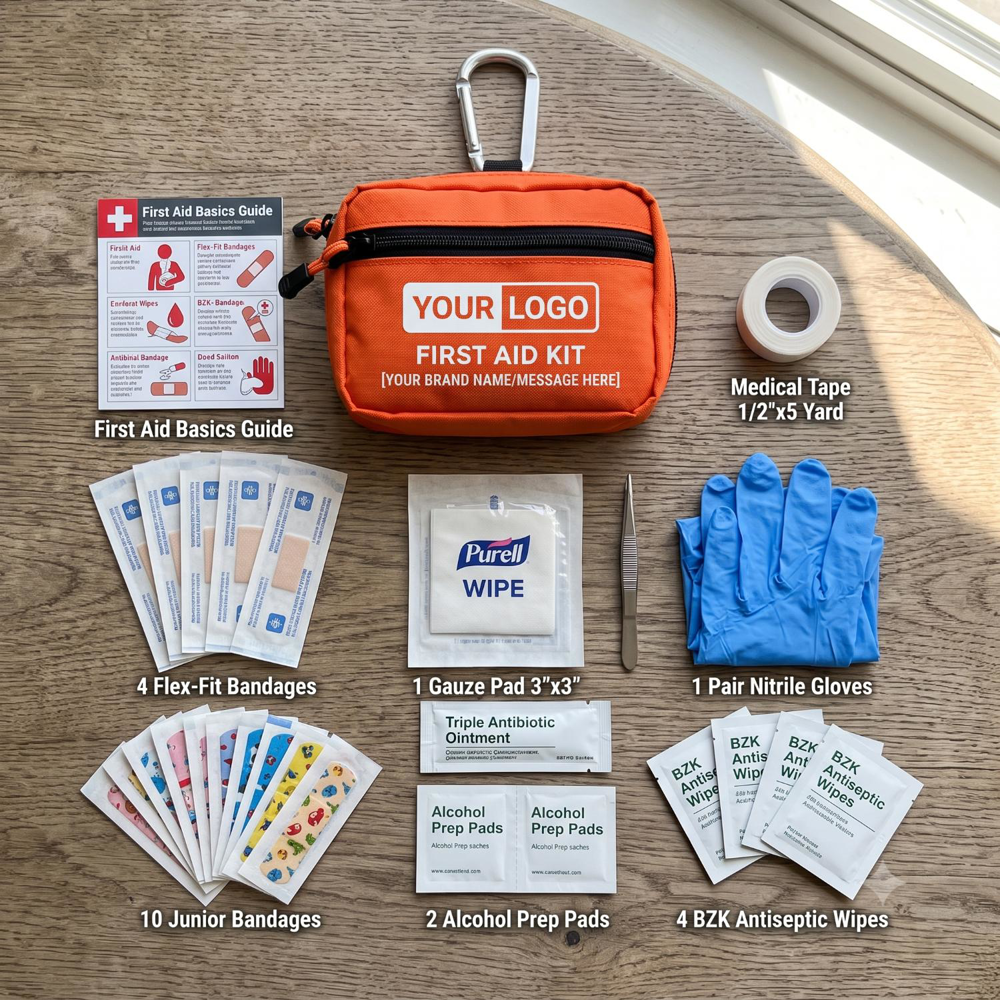 Carabiner Personal First Aid Pouch