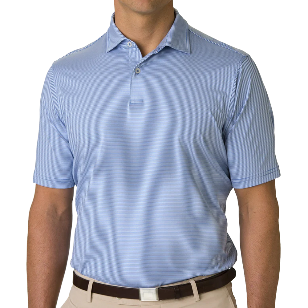 Fairway & Greene® Mini Stripe Golf Polo with UPF 50+ Protection