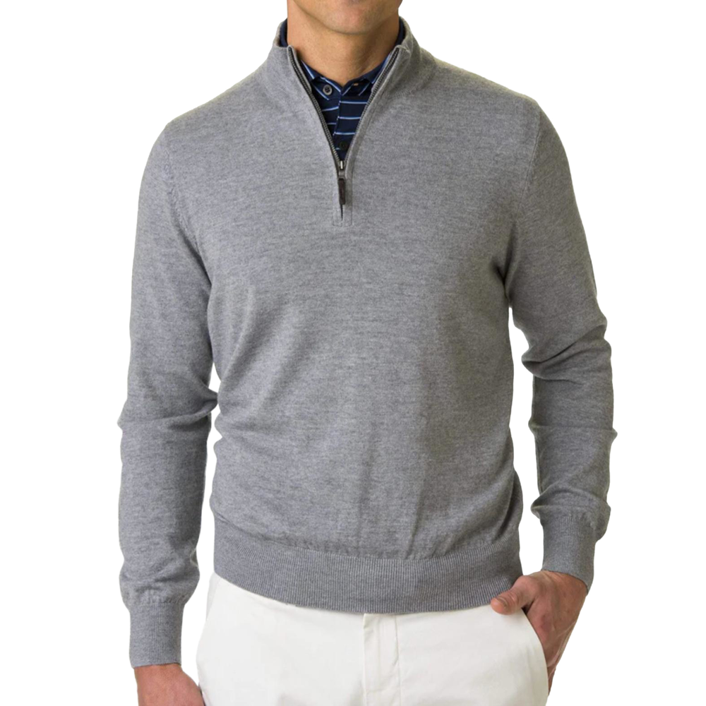 Fairway & Greene® Baruffa Merino Quarter Zip Windsweater