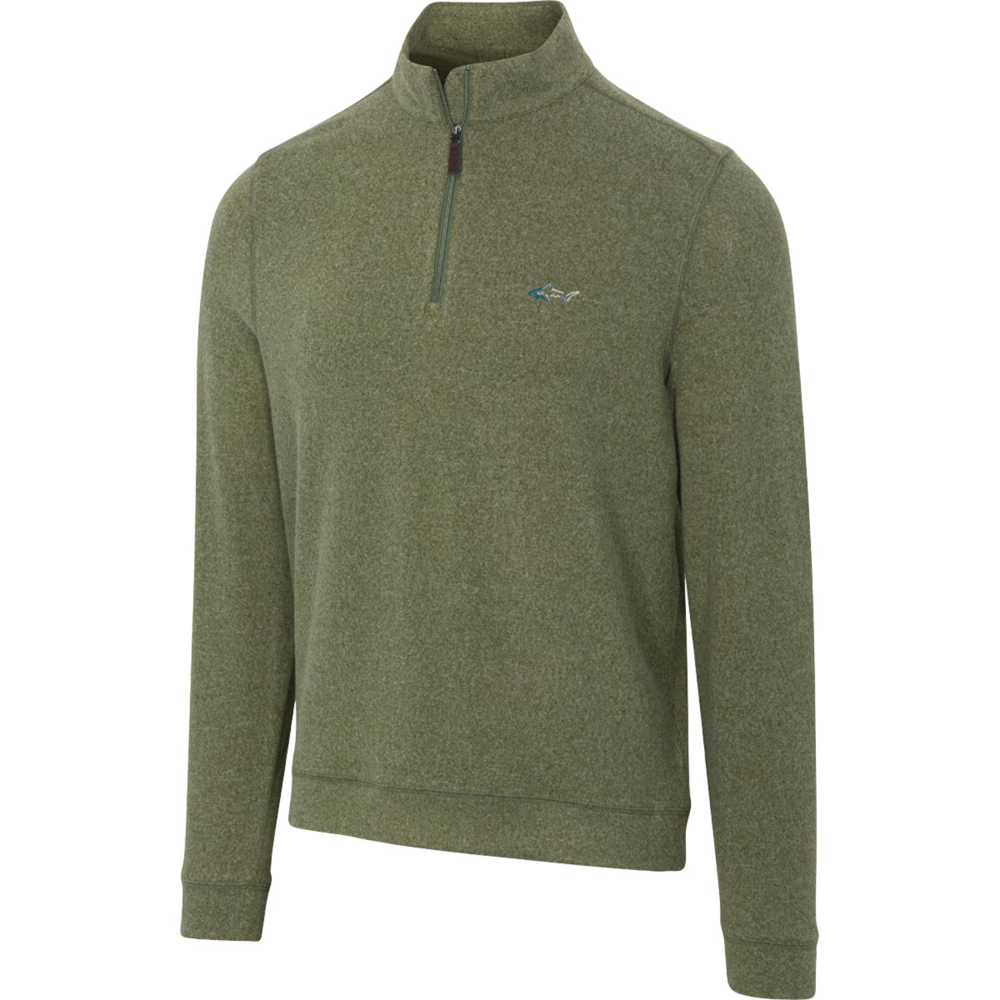 Gregnorman® Cozy Shark Quarter Zip Featuring Signature Shark Logo
