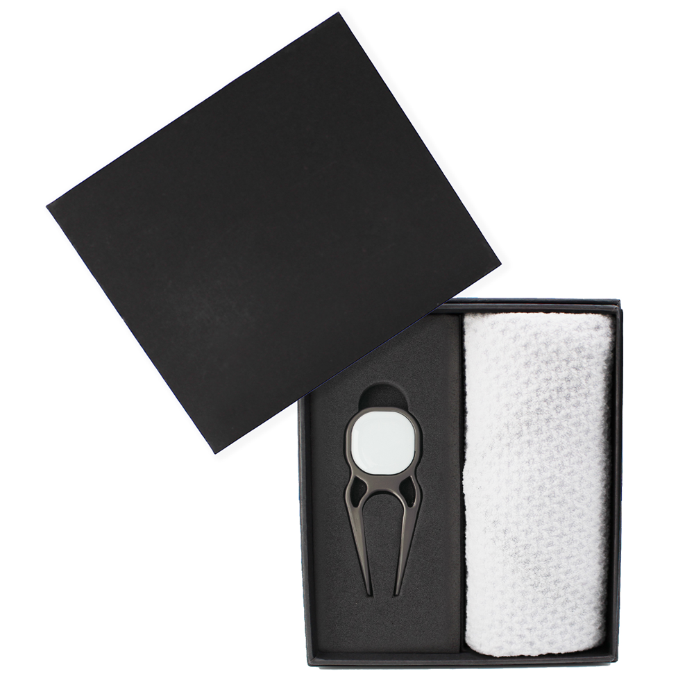 Sublimation Dormie Towel & Divot Tool Gift Box