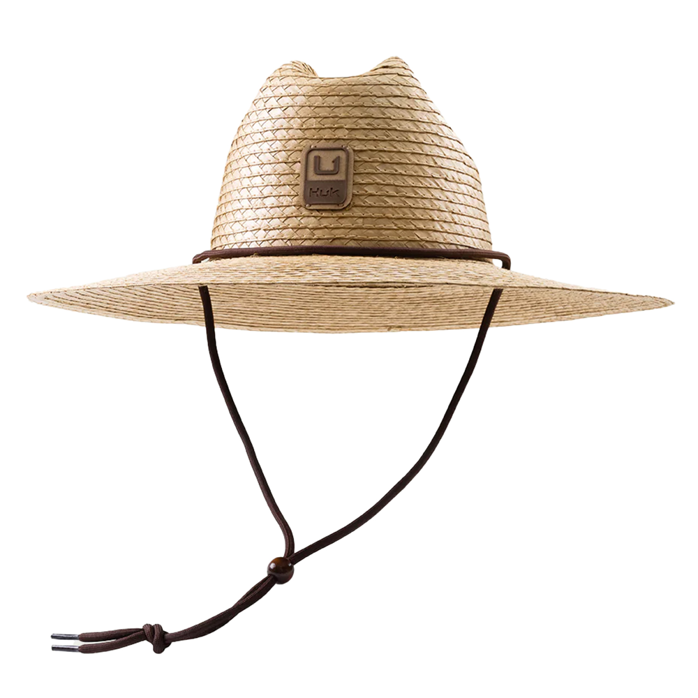 HUK® Packable Straw Hat with Custom Logo