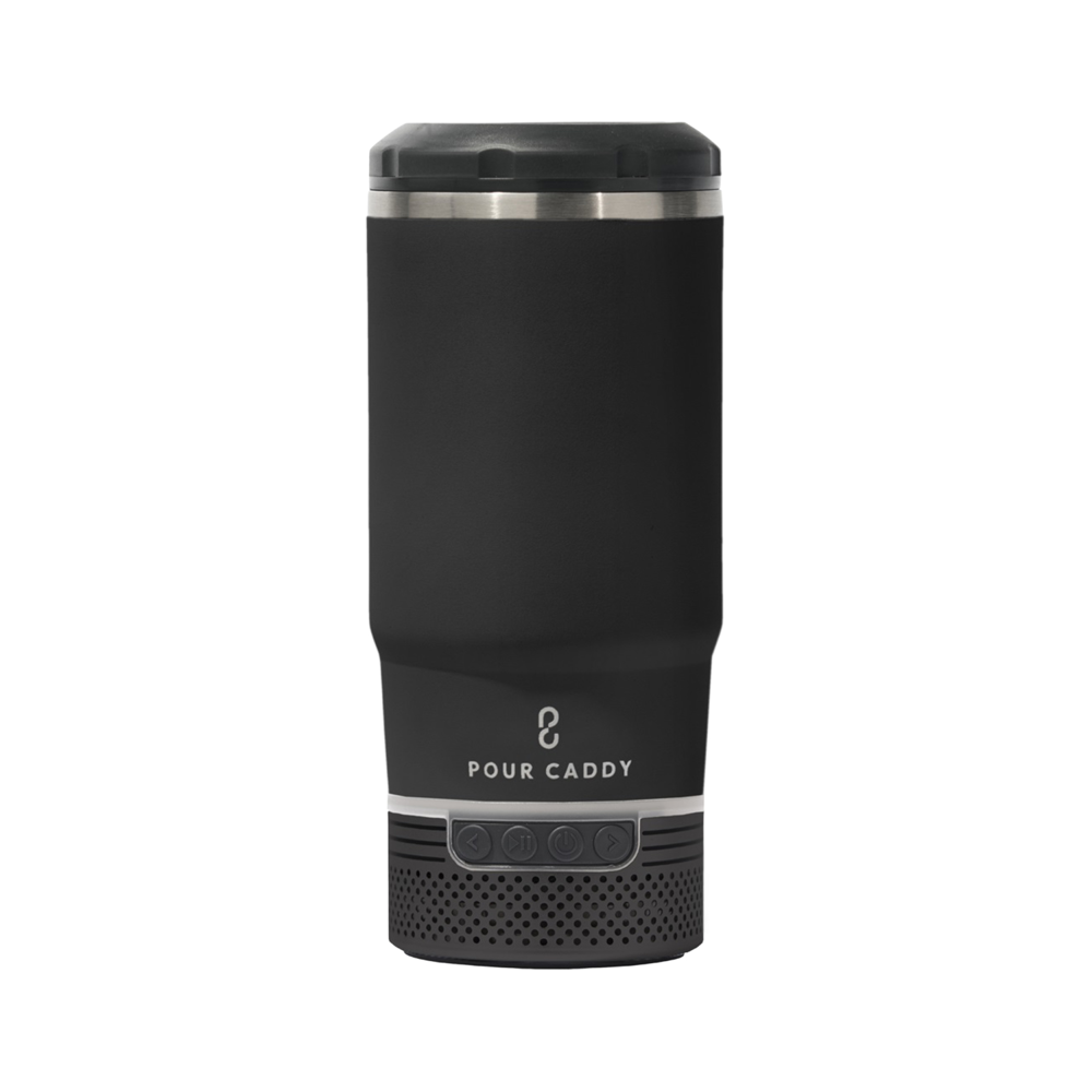 Pour Caddy® Chill & Brew 14 oz Insulated Tumbler with Bluetooth Speaker