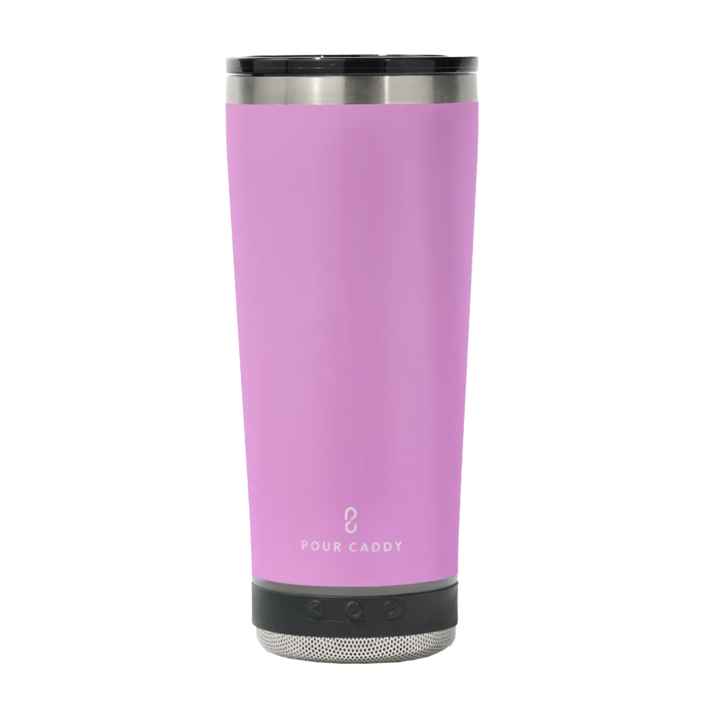 Pour Caddy® Vibe 18 oz Insulated Tumbler with Bluetooth Speaker