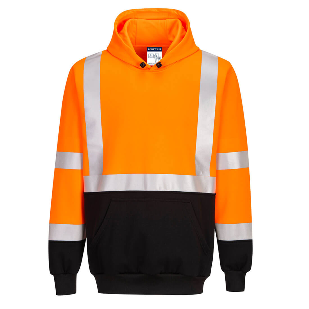 PORTWEST® Hi-Vis Contrast Hoodie w/ UPF 40 Protection
