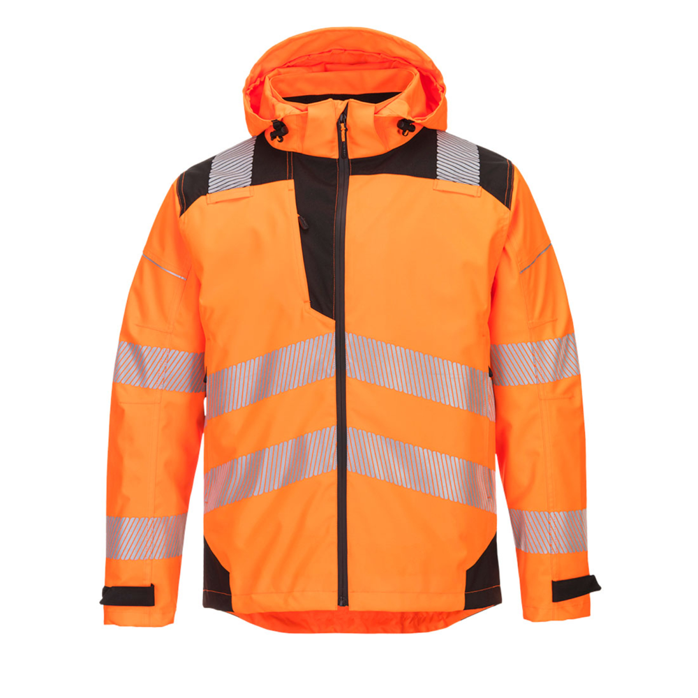 PORTWEST® Premium PW3 Hi-Vis Extreme Rain Jacket w/ Detachable hood