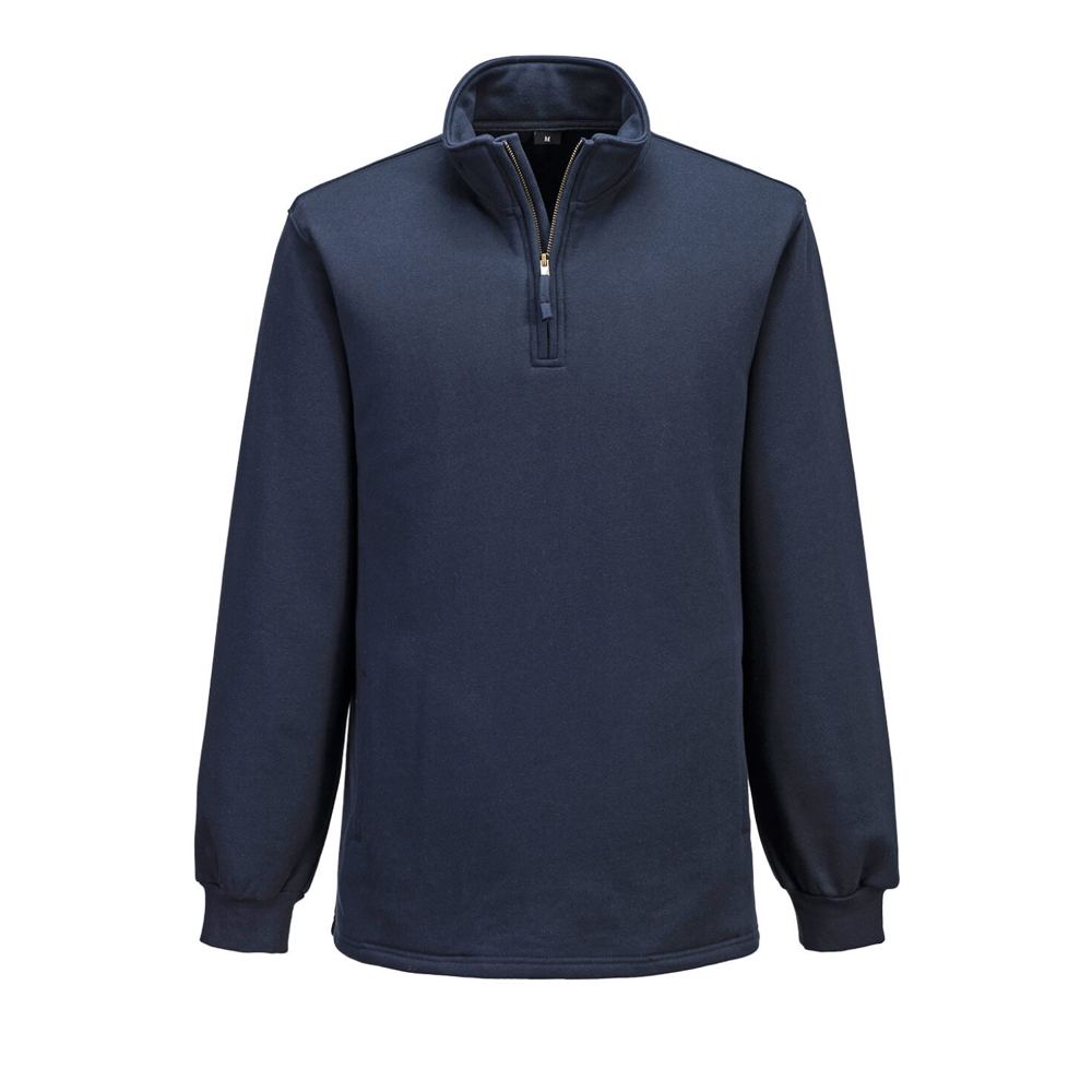 PORTWEST® Bizflame Knit 1/4 Zipper FR Sweatshirt w/ Two Lower Pockets
