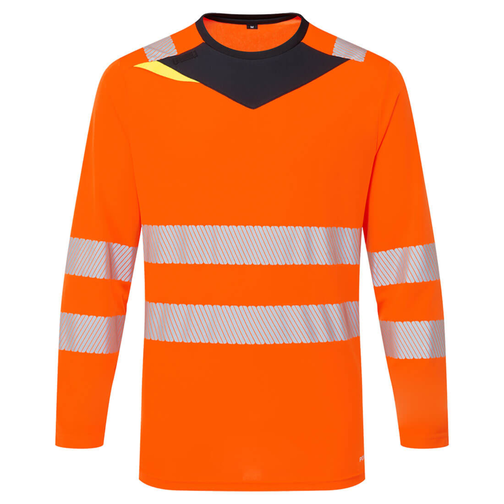 PORTWEST® Moisture Wicking DX4 Hi-Vis Long Sleeve T-Shirt L/S
