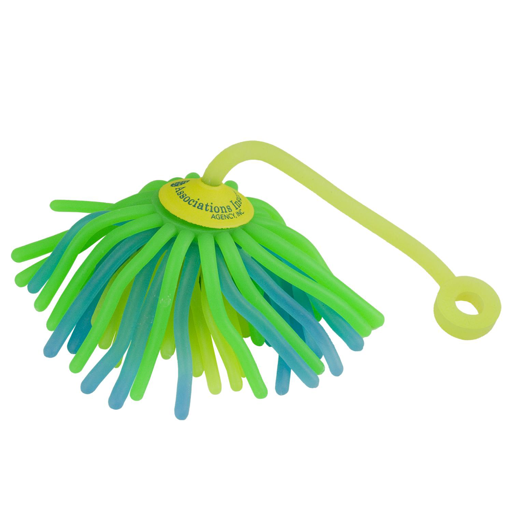 Jellyfish Yo-Yo Stress Toy — Rubbery Tether & Foam Cap