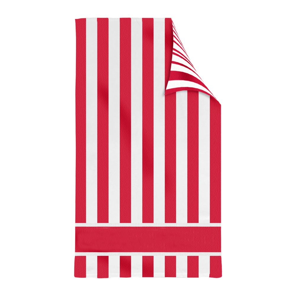 100% Cotton Double Sided Cabana Stripe Beach Towel - (34" x 60")