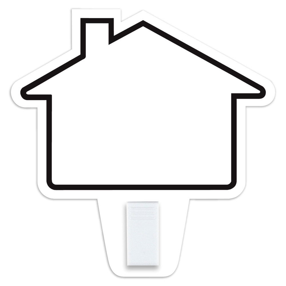 House Shaped Clip Note & Coupon Holder Magnet