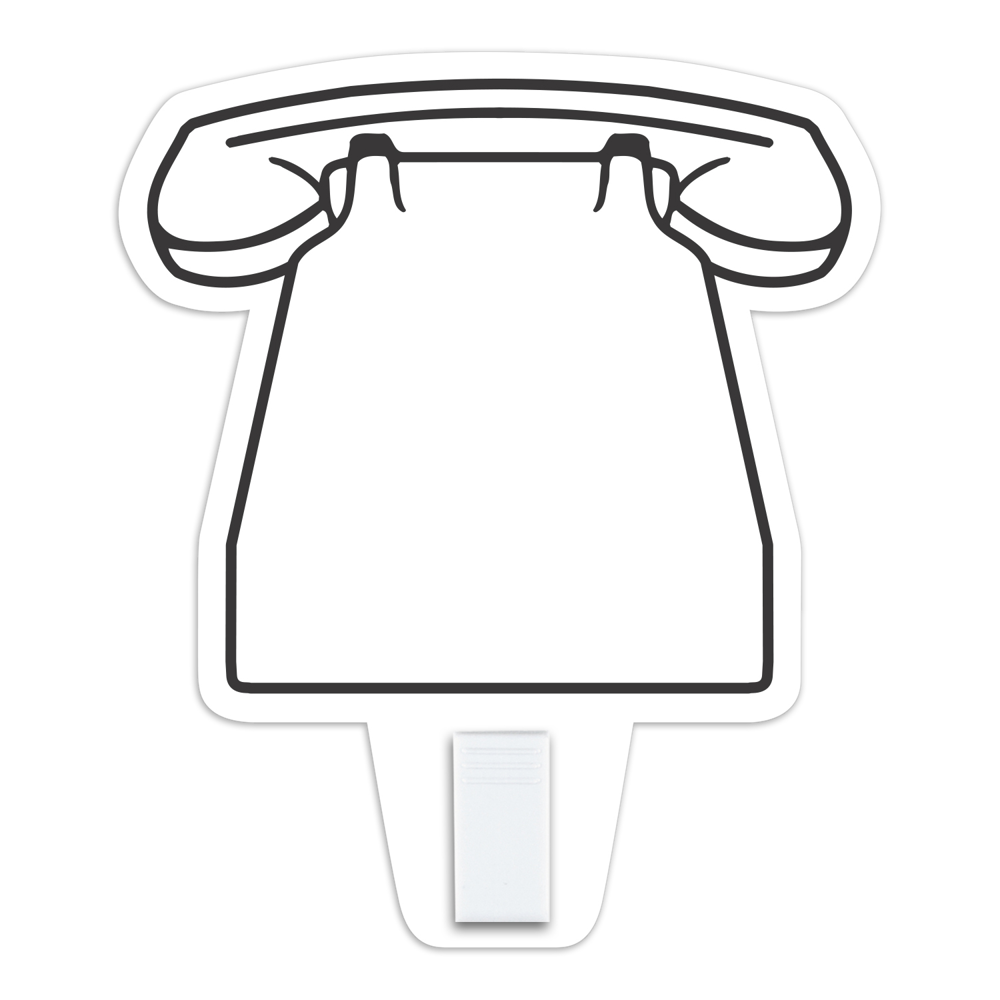 Phone Shaped Clip Note & Coupon Holder Magnet