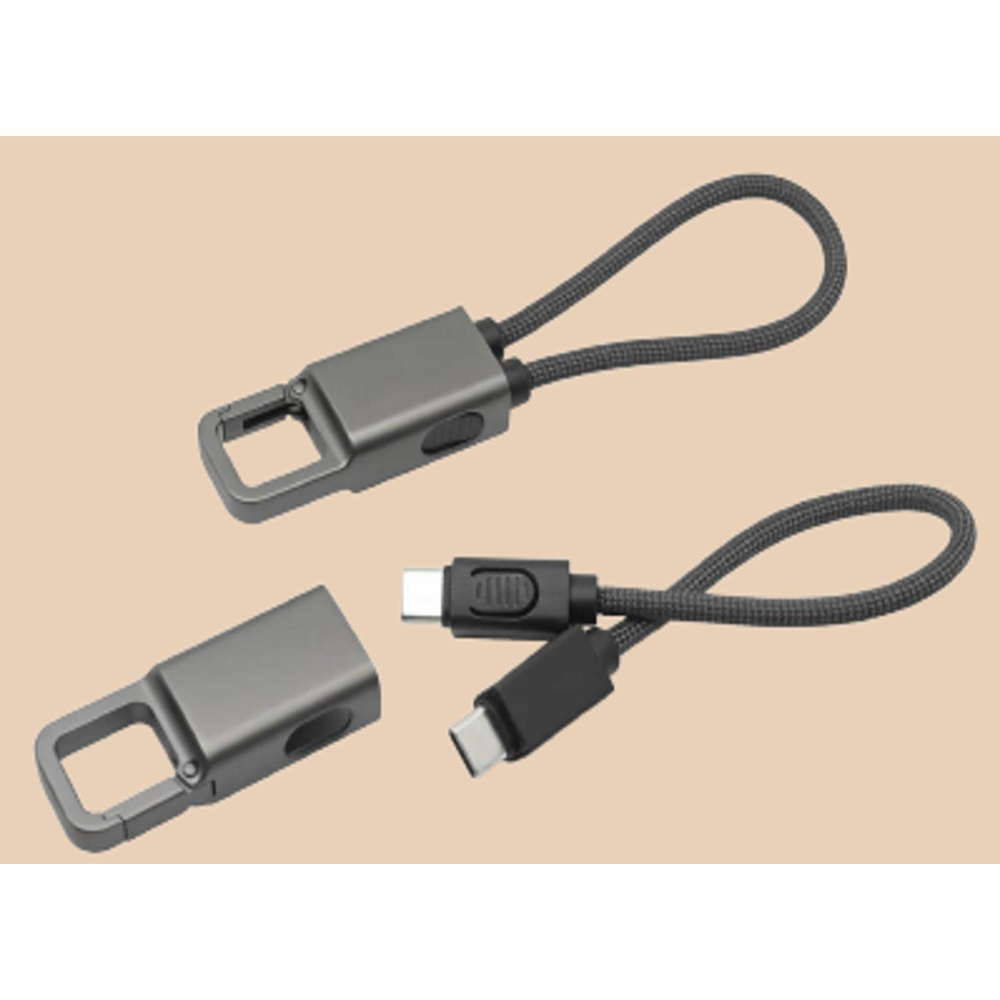 Zinc Alloy Type-C Keychain Cable