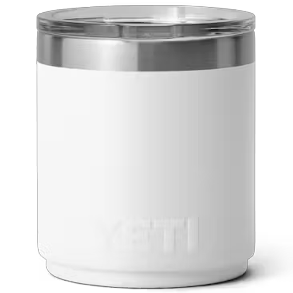 10 oz YETI® Rambler Stainless Steel Insulated Ceramic-Lined Lowball Tumbler w/ Lid