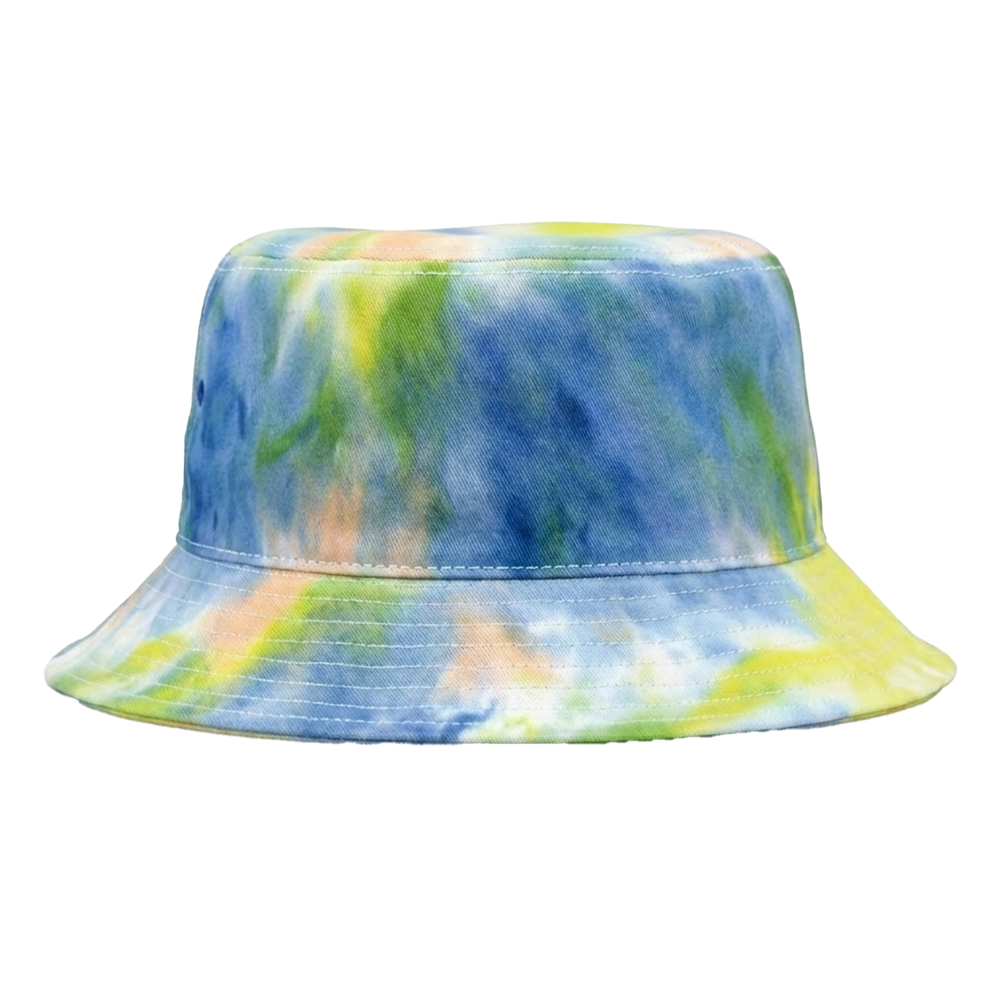 Tie Dye Twill Head Cover Cotton Bucket Hat