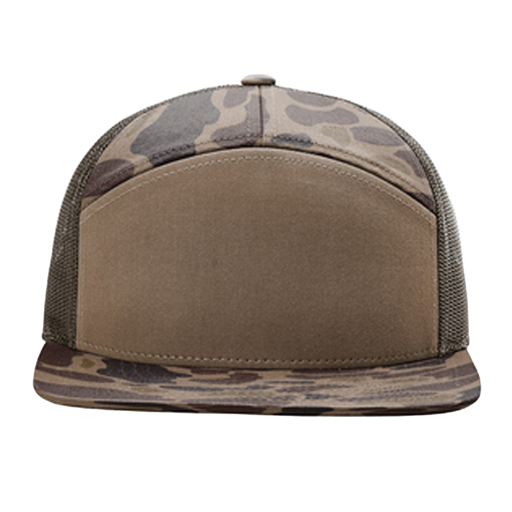 Richardson Printed 7-Panel Flat Bill Trucker Cap