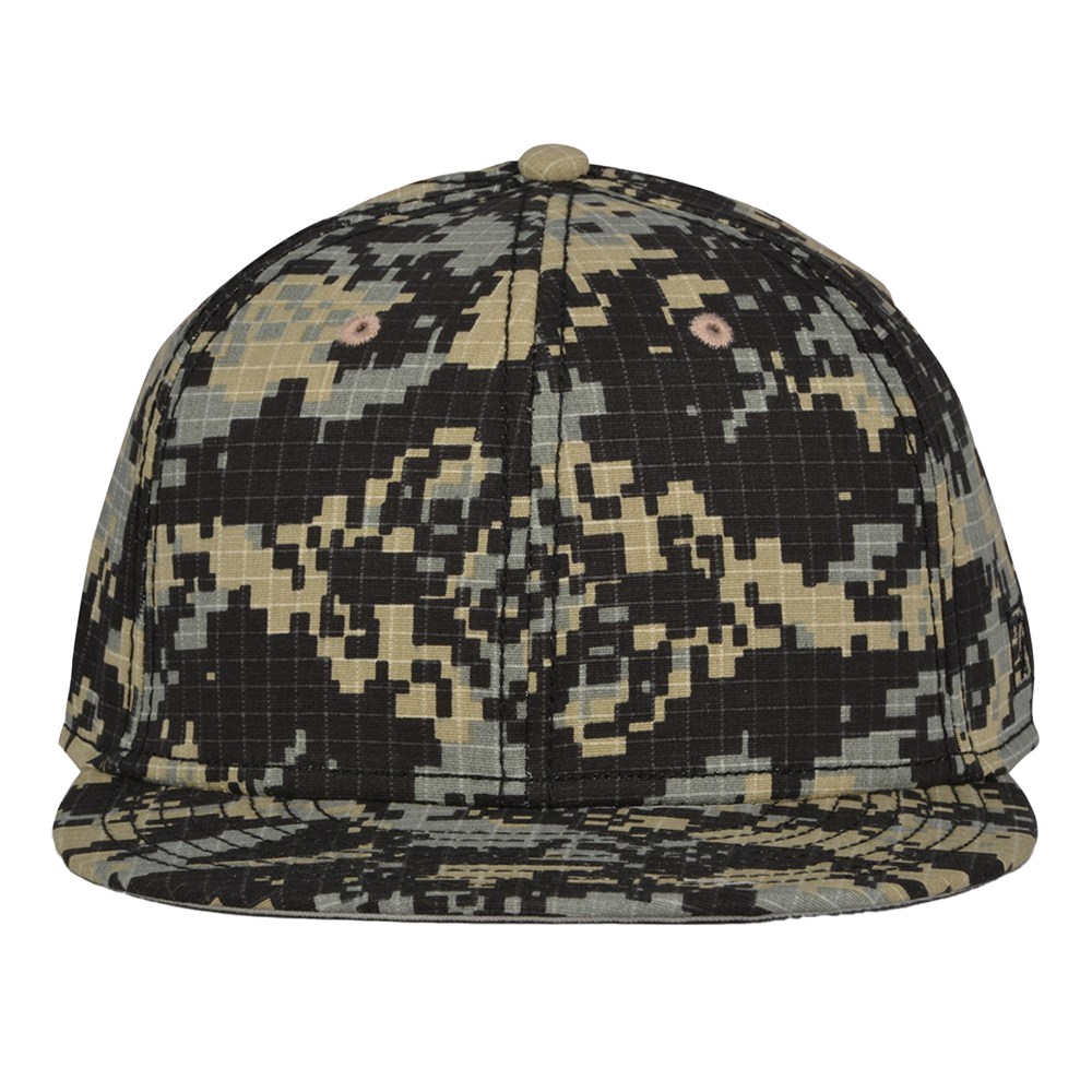 Digital Camo Pro Shape Flat Bill Cap