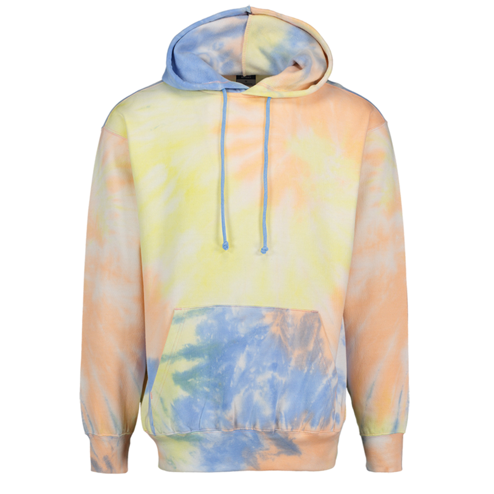 Classic Fleece Ribbed Cuffs Crazy Hooded Sweatshirt