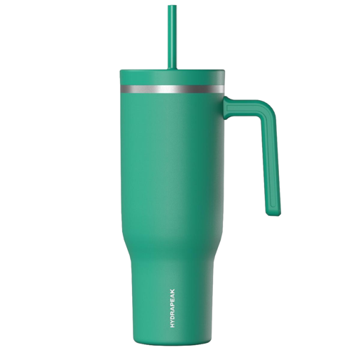 40 oz Hydrapeak® Stainless Steel Insulated Voyager Tumbler With Handle and Straw Lid