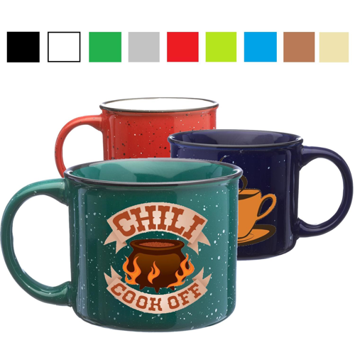DWUS013 Classic Campfire Coffee Mug 13 Oz. Speckled Ceramic Mugs