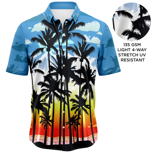 HWSRM194 Unisex 135G Light 4-Way Stretch UV Resistant Sublimation