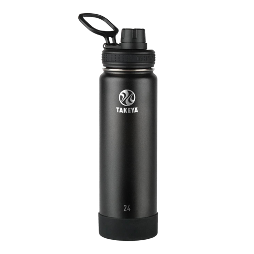 24 oz Takeya® Stainless Steel Insulated Active Water Bottle w/ Spout Lid