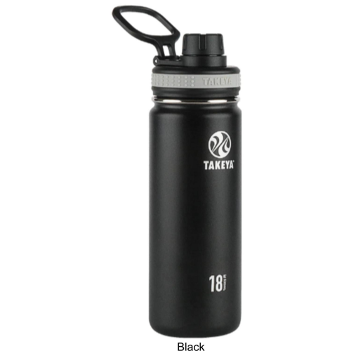 18 oz Takeya® Stainless Steel Insulated Originals Water Bottle w/ Spout Lid