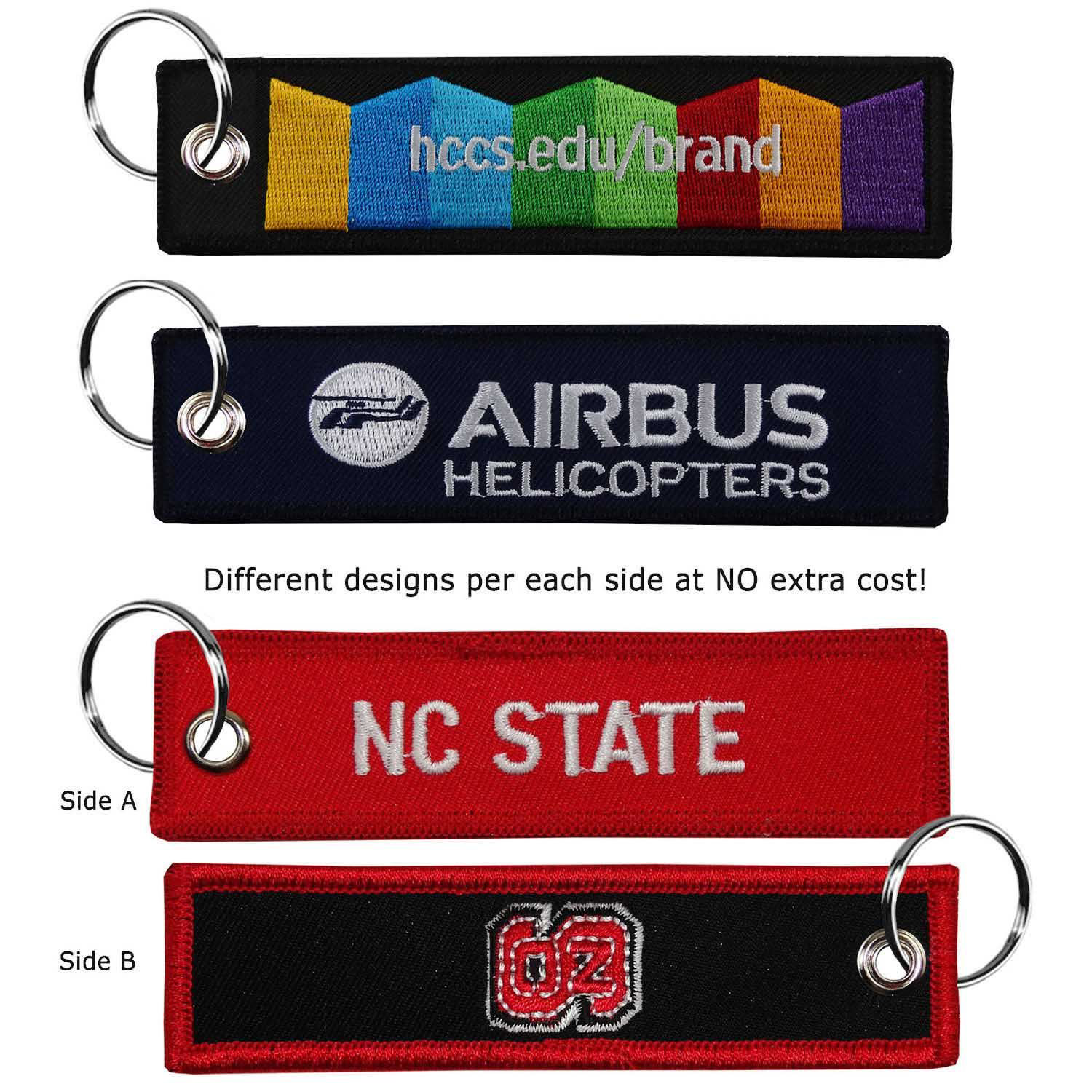 Embroidered Key Tag Medium, EMBKEYM