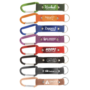 Custom Branded Carabiner Strap Keychain | GNP Branded Gear