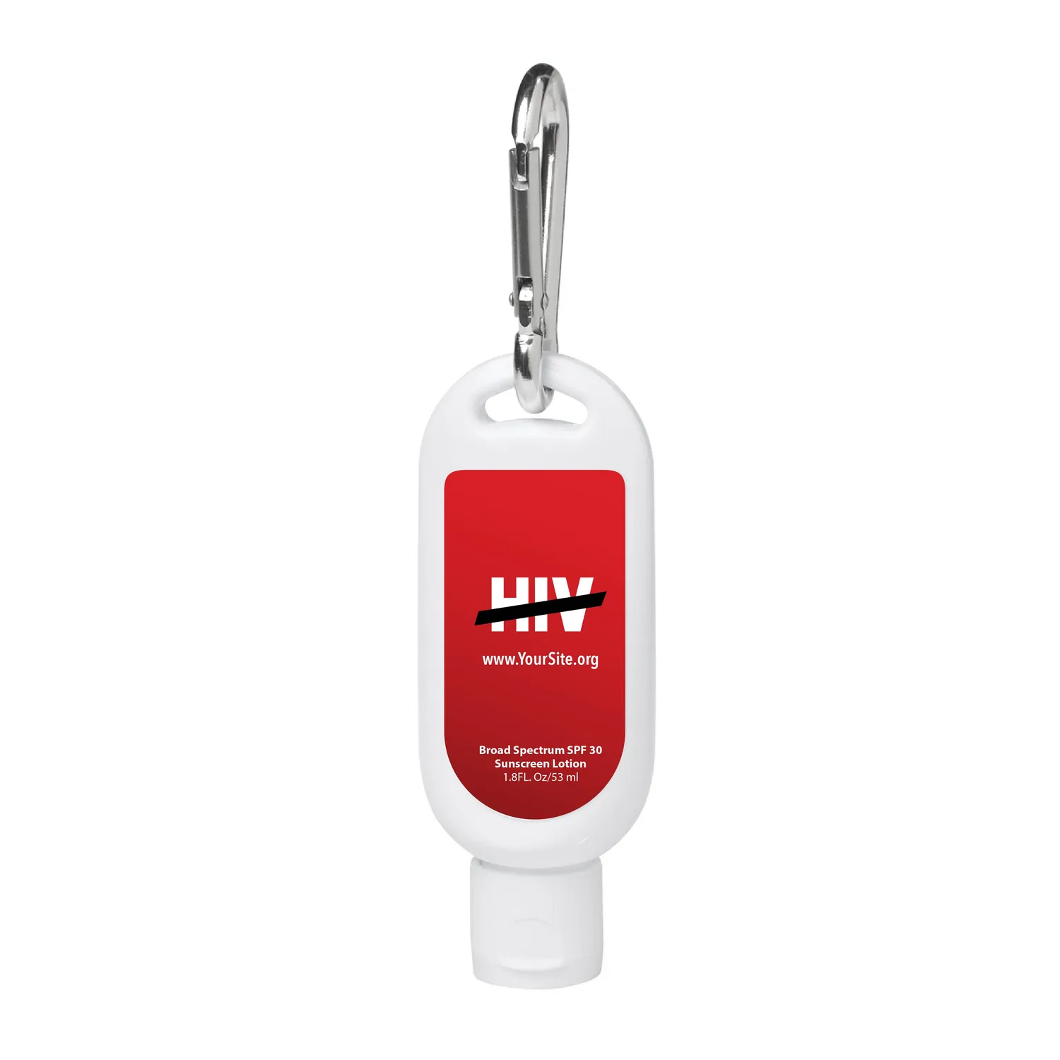 1.8 Oz. SPF 30 Sunscreen With Carabiner