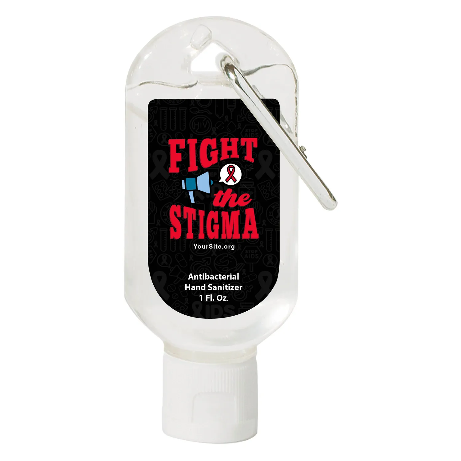 1 Oz. Hand Sanitizer With Carabiner