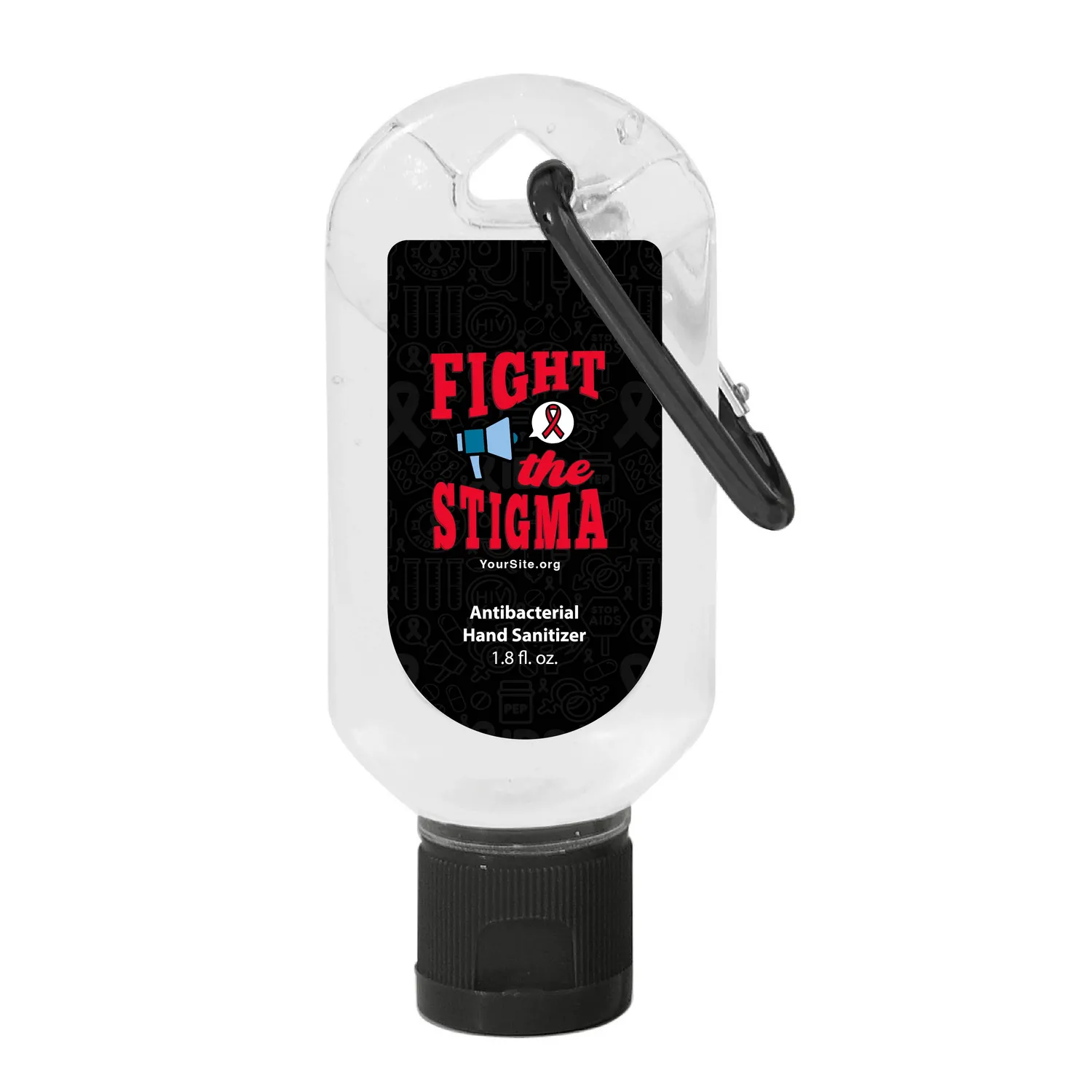 1.8 OZ. HAND SANITIZER WITH CARABINER
