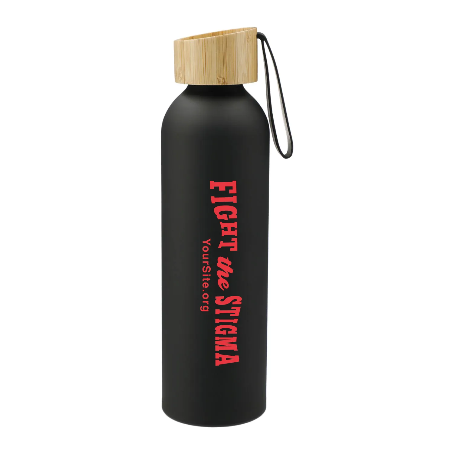 Ryze Aluminum Bottle 22 oz w/ FSC® 100% Bamboo Lid