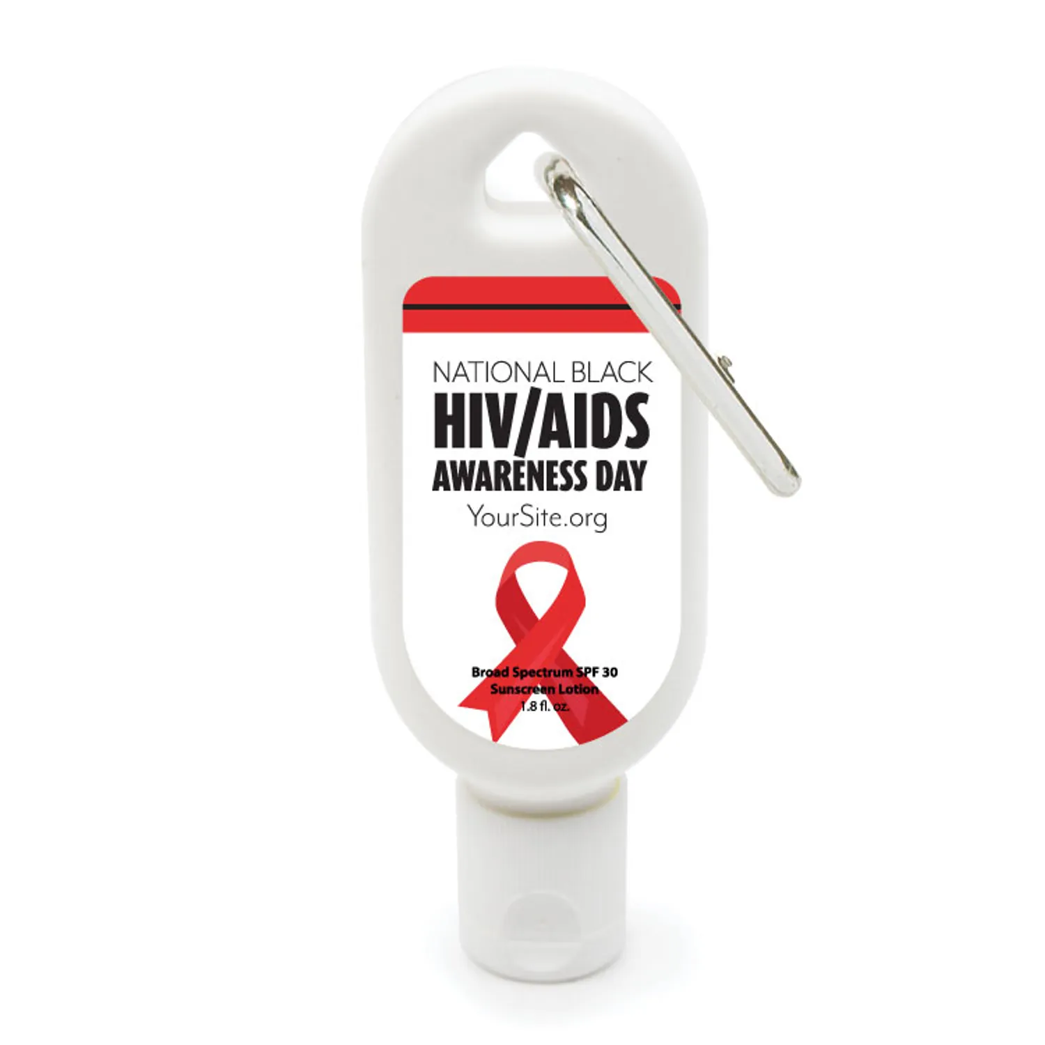 1.8 Oz. SPF 30 Sunscreen With Carabiner