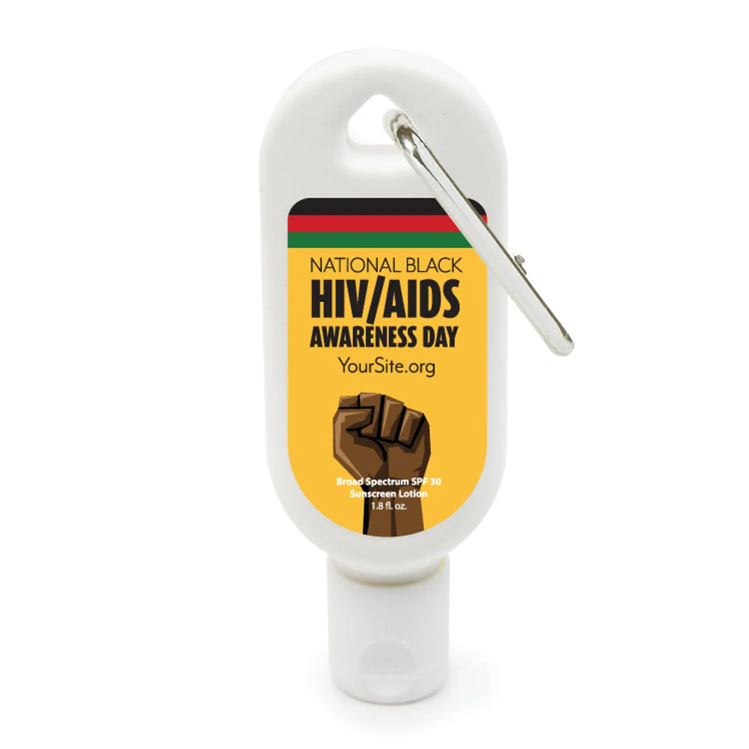 1.8 Oz. SPF 30 Sunscreen With Carabiner