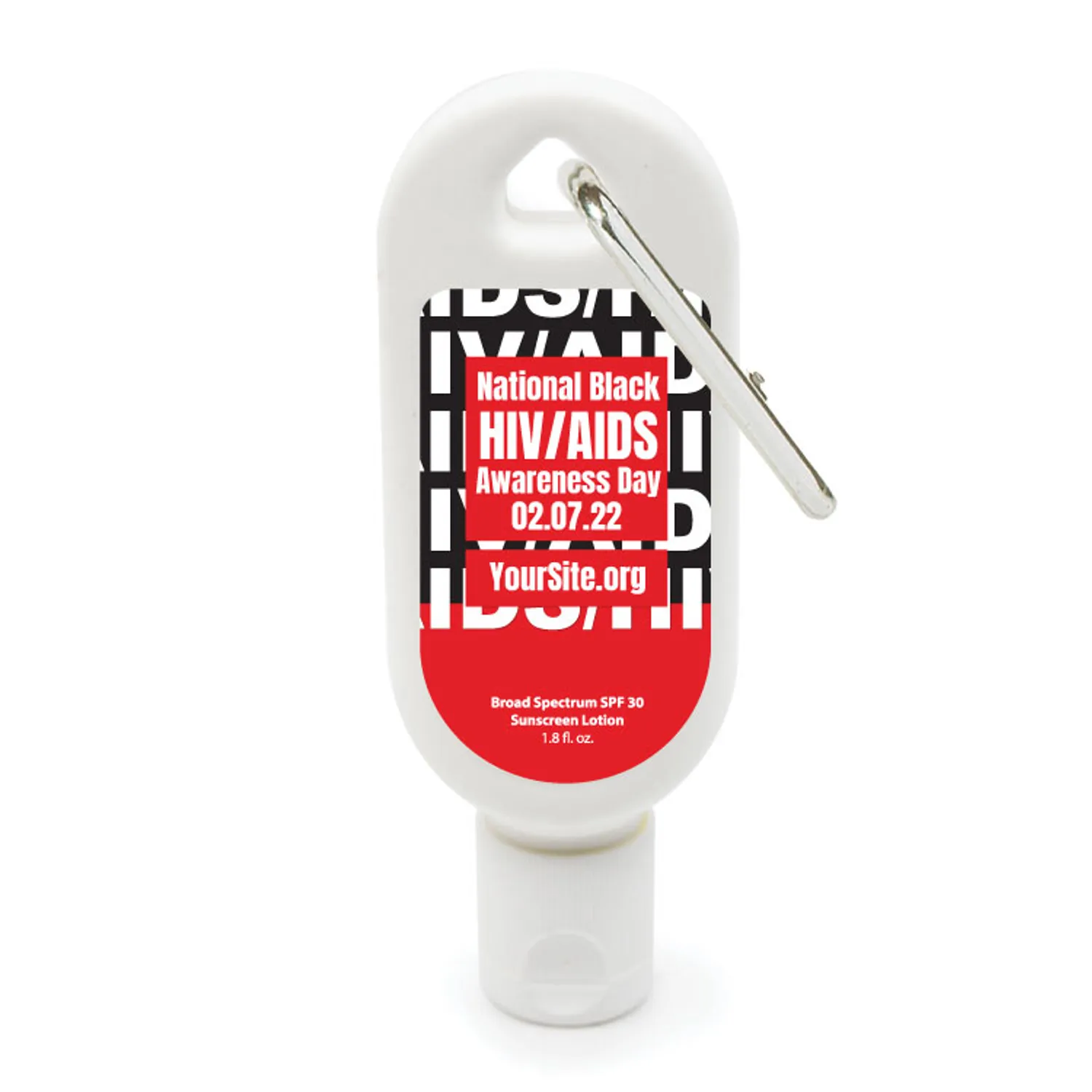 1.8 Oz. SPF 30 Sunscreen With Carabiner