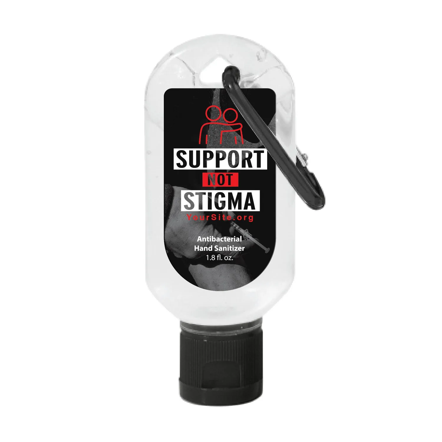 1.8 OZ. HAND SANITIZER WITH CARABINER