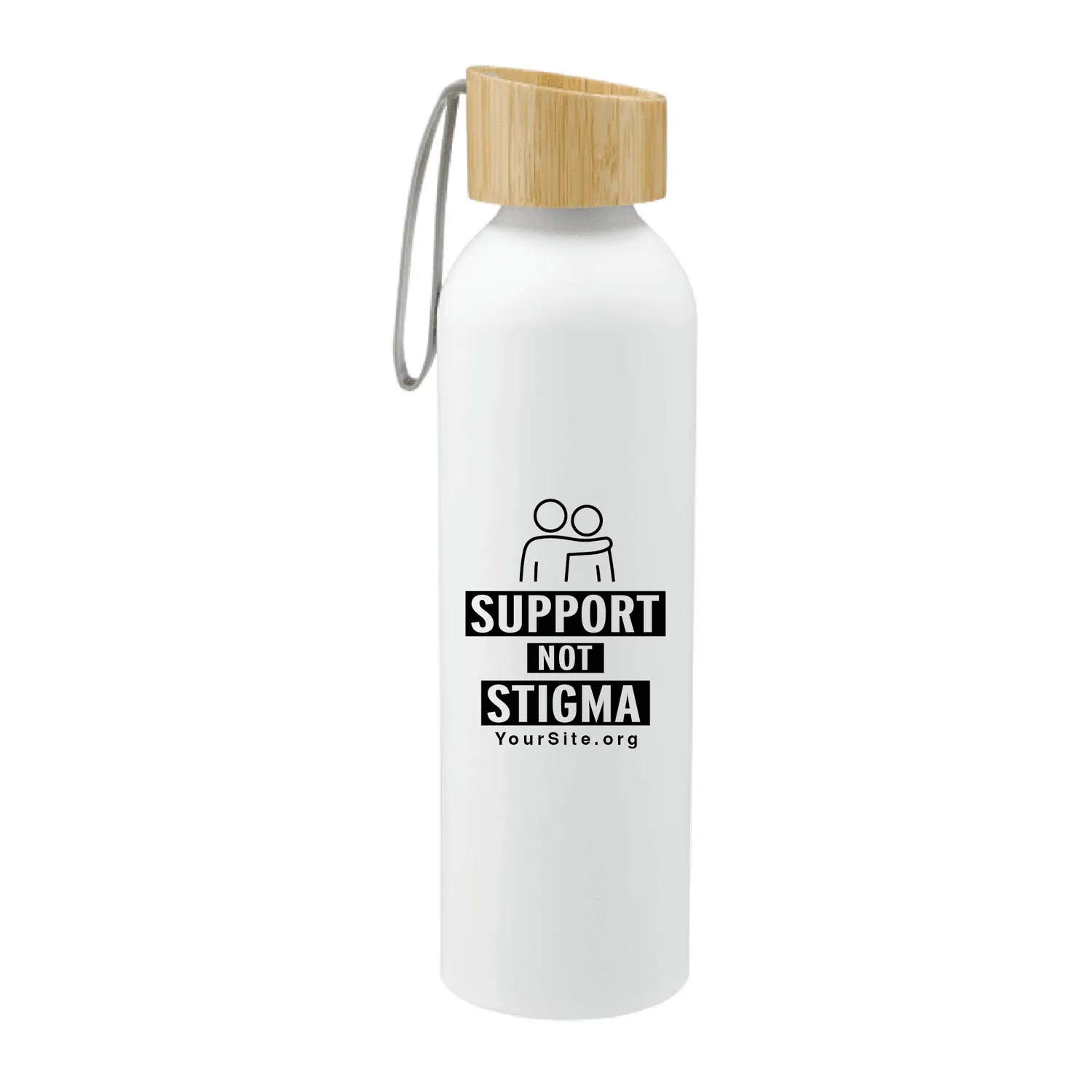Ryze Aluminum Bottle 22 oz w/ FSC® 100% Bamboo Lid