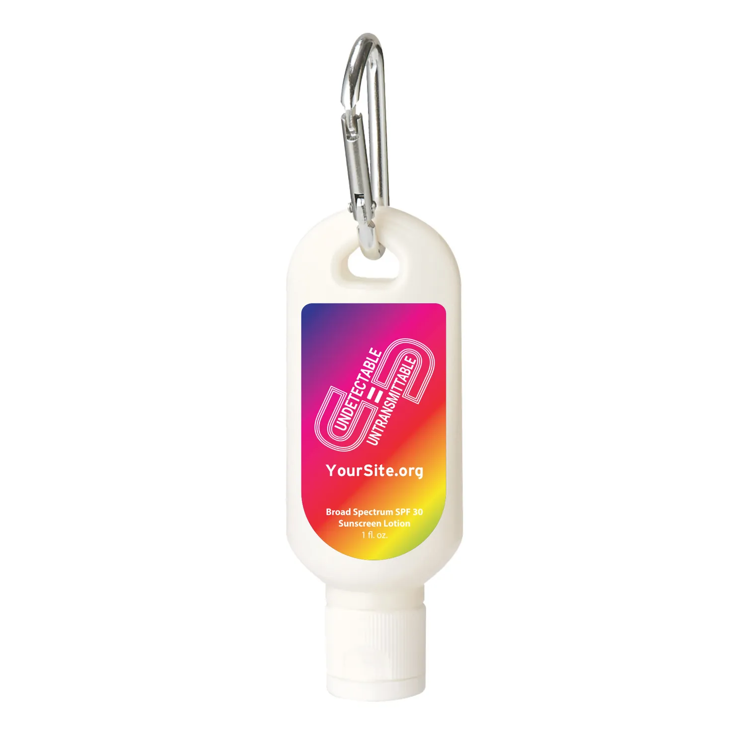 1 Oz. SPF 30 Sunscreen With Carabiner