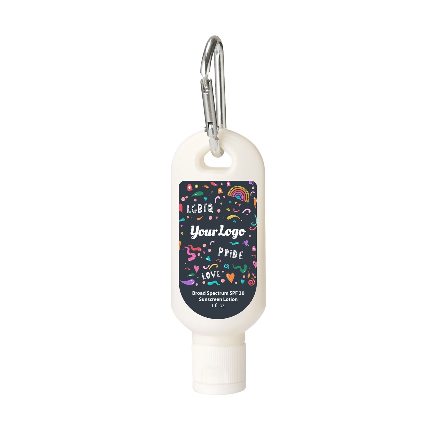 1 Oz. SPF 30 Sunscreen With Carabiner