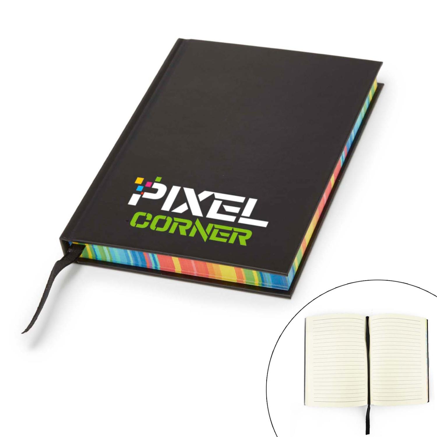 Notebook w/Rainbow Edge Pages