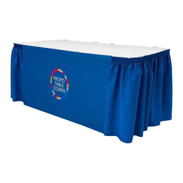 Shirred Table Skirt - Front Panel Print